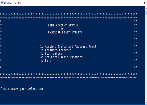 powershell reset